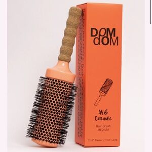 Dom Dom Orange Ceramic Hair Brush